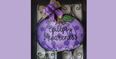 This issue’s highlight product: Epilepsy awareness wreath