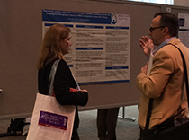 Dr. Lorna Myers at her poster