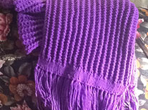 Purple poncho raises awareness for epilepsy