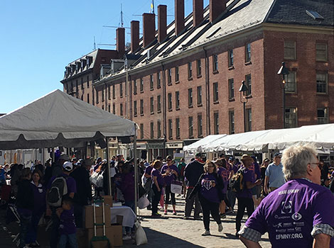 Epilepsy Walk booths lined the way