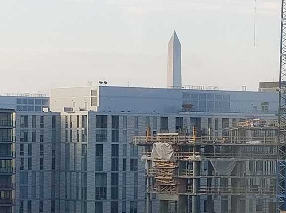 Washington Monument seen from epilepsy convention