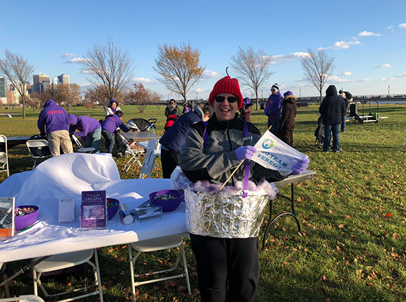 Team Northeast Regional Epilepsy Group captain: Mary Holtz marched for epilepsy