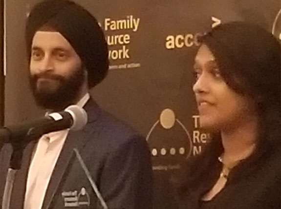 Recipients of awards at the Family Resource Network ceremony 2018