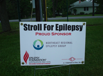 Stroll for Epilepsy: we were the lunch sponsors