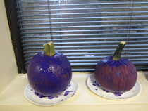 Busy hands made purple pumpkins