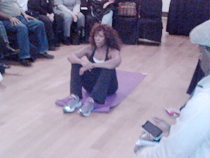 Pilates demonstration at Manhattan, NY