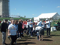 Food tents at 2013 Epilepsy Foundation walk