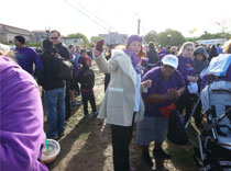 Dr. Myers with Tandiwe at the epilepsy walk