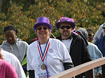 Mary and Michael walking for epilepsy